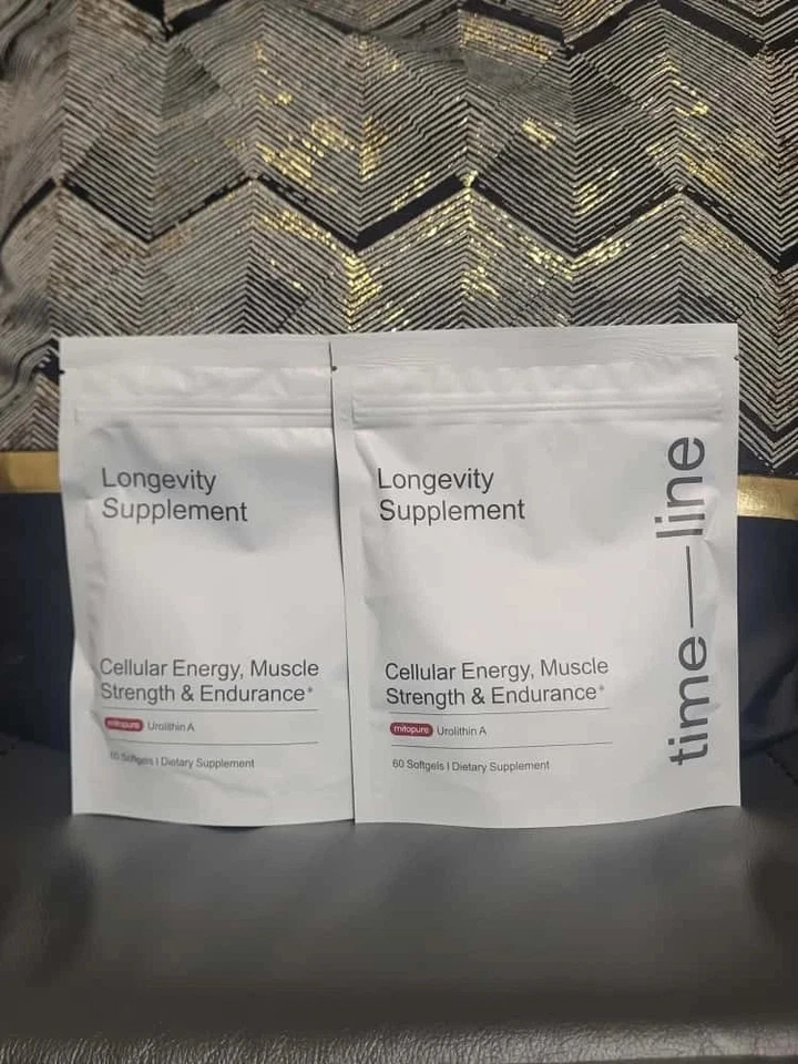 2 Pack of Time-Line Longevity Supplement Mitopure Urolithin A 60 Softgels New!!! - Image 2 of 4
