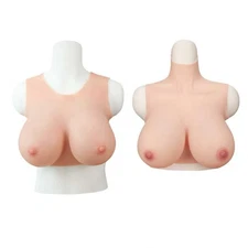 Crossdresser Breast Forms Silicone Breast plates B-G Cup Drag Queen Fake Boobs