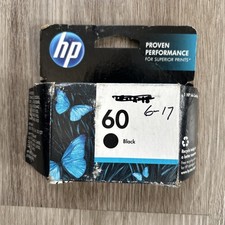 HP 60 Black Printer Ink Genuine OEM Authentic EXP 2017 Deskjet Envy Photo Smart