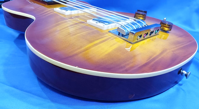 Edwards by ESP Old Logo E-LB-85 Les Paul Bass Honey Sunburst