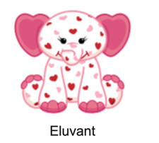 Webkinz Classic Eluvant Code Only - Virtual Pet Kinz Valentine's Day Elephant