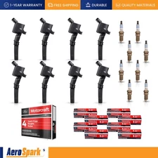 8pcs Ignition coils & Motorcraft Spark Plugs for 1997-2003 Ford F150 5.4L DG508