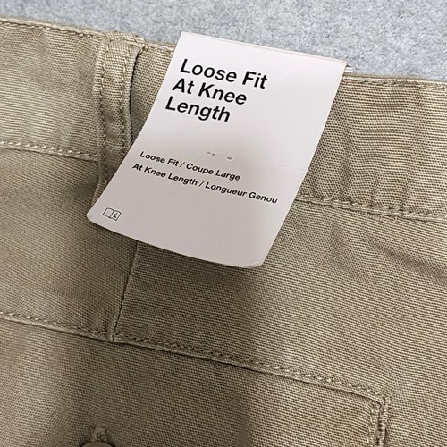 Nike Life nuovi plissettati chino al ginocchio pantaloncini uomo 34 cachi vestibilità ampia DX0643-247 $80 - Foto 8 di 12