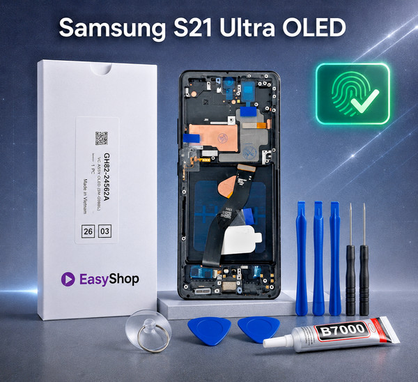 Samsung Galaxy S21 Ultra Oled G998 Display Original GrößE Bildschirm Rahmen-image