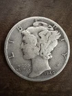 1940-P Mercury Dime 90% Silver Coin Philadelphia Mint Circulated Free Shipping