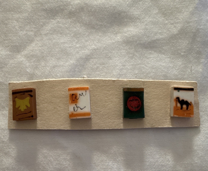 Antique Bakelite Cigarette packs Buttons
