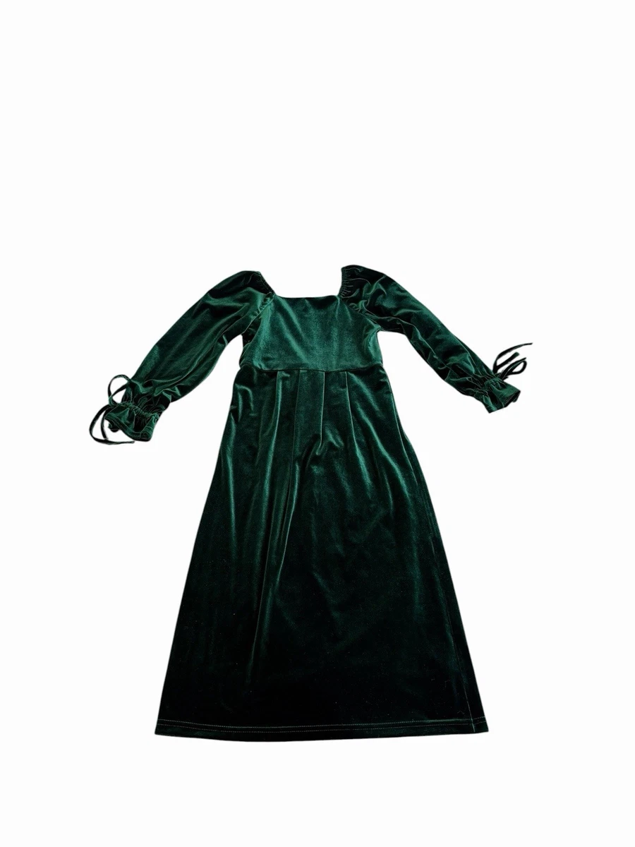 Green Party Velvet Dresses for Girls for sale | eBay