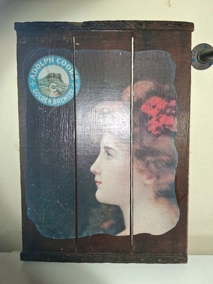Adolph Coors Golden Brewery Wooden Crate Sign