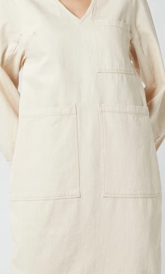 Vestido LF Markey Beige Denim Merlon 12 nuevo con etiquetas Foto 4 de 4