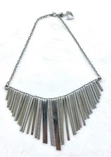 Collana vintage Guess con frange in argento