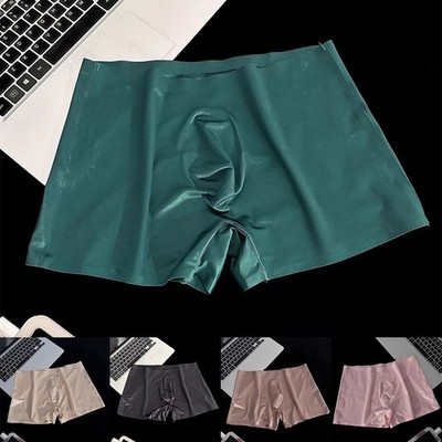 Herren Ultradünne Nahtlose Boxershorts Eis Seide Satin Seidig Ausbuchtung Beute