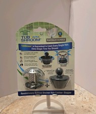 TubShroom Ultra Platinum Bundle, Bathtub Strainer, Hair Catcher And Tub Stopper