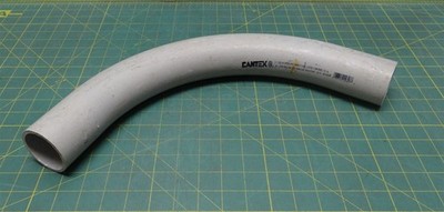 Cantex 2'' 90 Degree SCH 40 Rigid Nonmetallic PVC Elbow, 12-3/4'' Length & Width