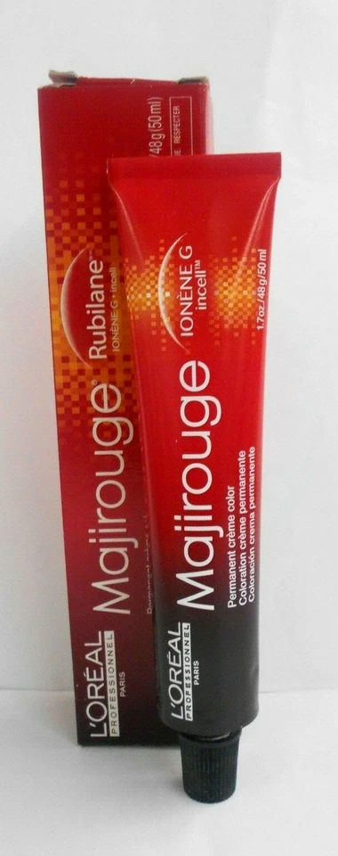 Color de cabello crema permanente LOREAL MajiRouge con ioneno G ~ 1,7 fl. oz.!! Foto 2 de 4