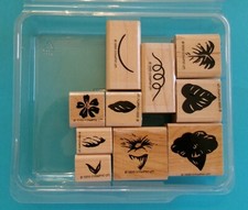 Stampin Up MARVELOUS MORNING GLORY Flower Rubber Stamp Set