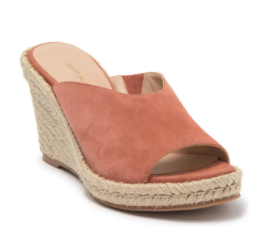 STUART WEITZMAN Wonda Espadrille Wedge Sandal size 6 Desert rose | eBay