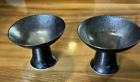 Vintage Japanese Pair Metal Sake Cups