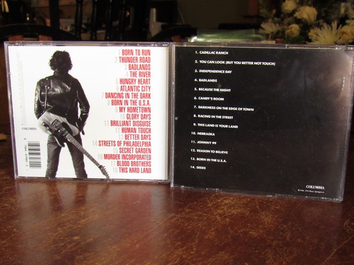 Greatest Hits by Bruce Springsteen CD Feb 1995 Bruce springsteen live 75 CD LOT - Picture 2 of 4