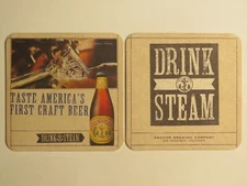 Coaster ~ ANCHOR Brewing Steam ~ America's First Craft Beer ~ San Francisco, CA