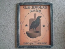 Primitive Country Print *OLDE CROW FLOUR* 9" x 11 1/2"