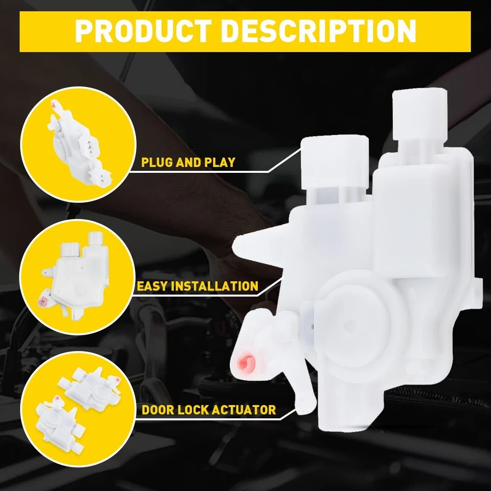 Actuador de bloqueo de puerta eléctrico del lado izquierdo del conductor para Honda Accord Ridgeline Acura TSX Foto 4 de 4