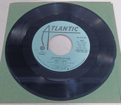 Ben E King Souvenirs of Love Stereo / Mono 45 RPM 7'' Promo Vinyl Atlantic NM - 3