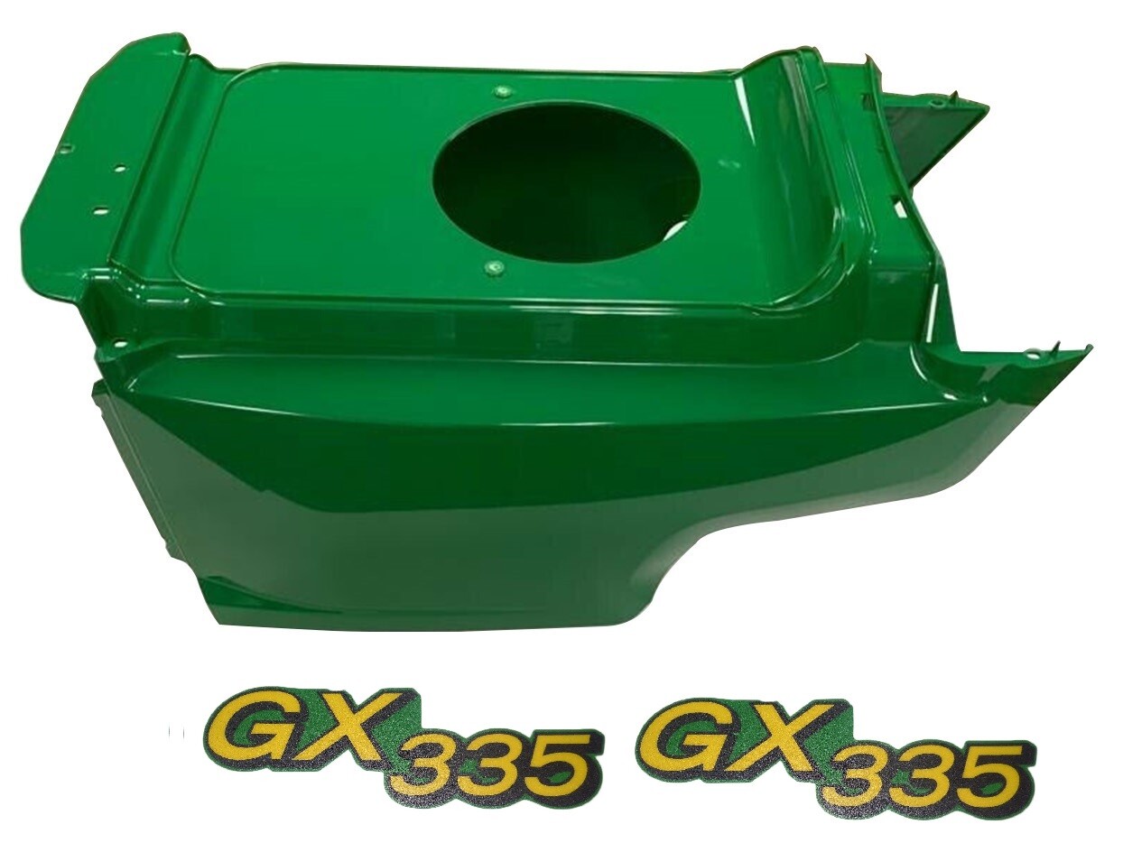 New Lower Hood & Set of 2 Decals Replaces AM132688 M145997 Fits John