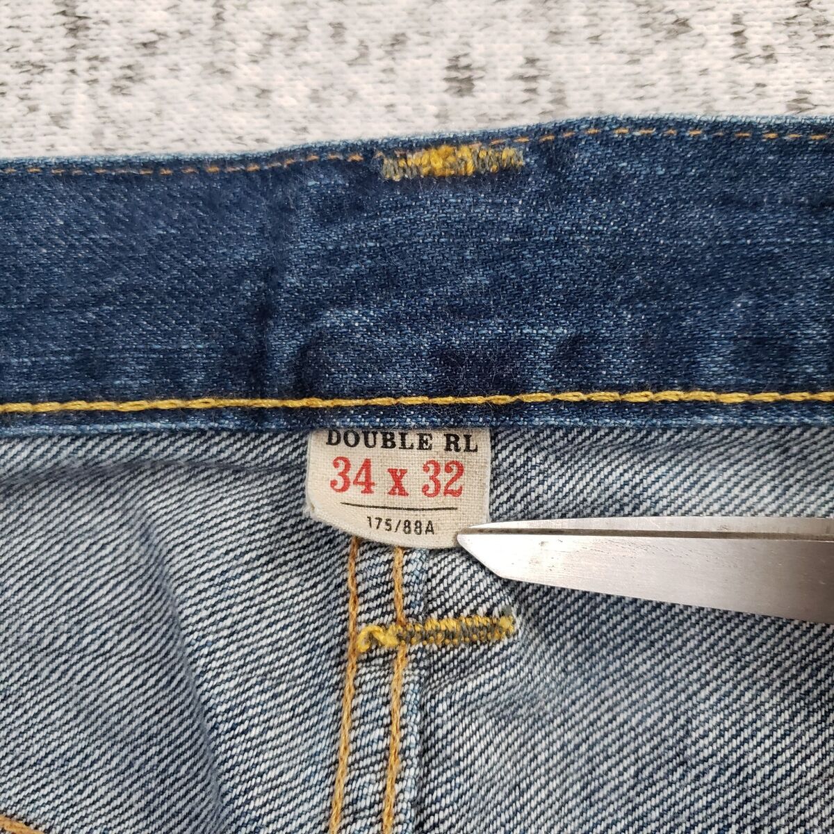 RRL Slim Fit 34x32 Double RL Jeans Japan Woven Selvedge RRL Slim Fit 34x32 Double RL Jeans Japan Woven Selvedge
