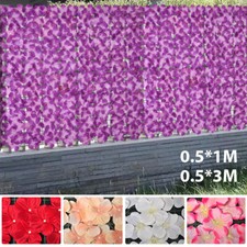 Artificial Hedge Flower Trellis Outdoor Expanding Garden Fence Privacy Screening