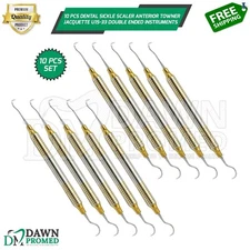 10 Pcs Dental Sickle Scaler Anterior Towner Jacquette U15-33 Double Ended German