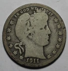 1911 D Barber Quarter BK13