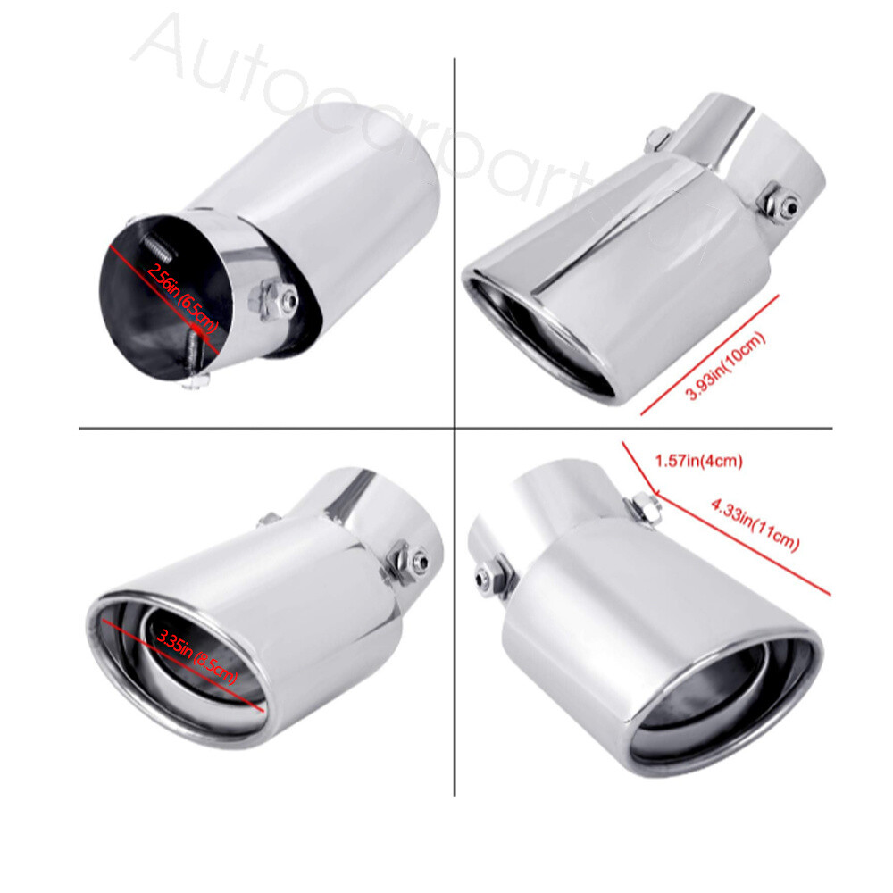Car Exhaust Pipe Tip Rear Tail Throat Muffler Stainless Steel For Maserati mc20