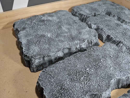 Wargaming Terrain - Große Box Set Plattform Hügel Steinoberfläche - Bild 6 von 8