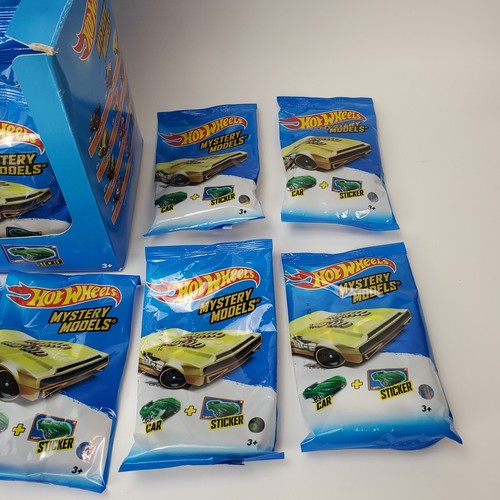 Hot Wheels Mystery Car Models Lot Of 24 W/ Box Cars Stickers 2015 NEW - Picture 3 of 5