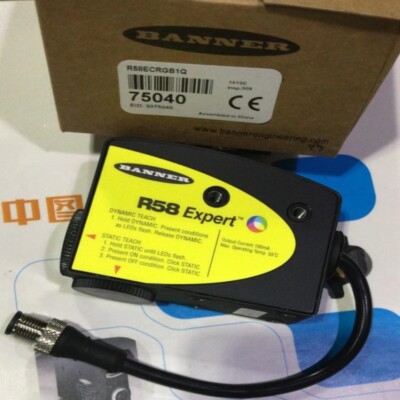 1pcs BANNER R58 Expert Color Sensor R58ECRGB1Q