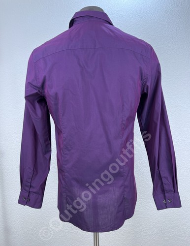 Kenneth Cole Reaction Men's Long Sleeve Button Front Shirt 15 1/2 34-35 Slim Fit - Picture 5 of 7