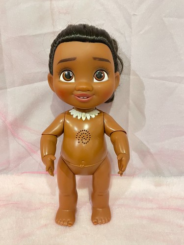 "Muñeca Disney Baby Moana 12"" hablando riéndose Jakks Pacific extremidades móviles" - Imagen 4 de 9