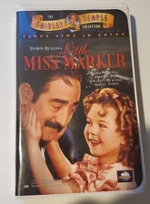 Shirley Temple in "Little Miss Marker" VHS in Clam Case *First Time In Color*