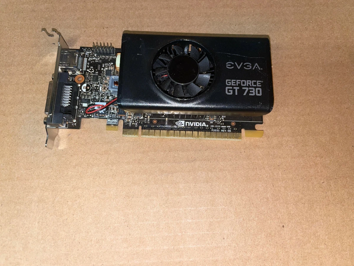 EVGA GeForce GT 730 2GB GDDR5 PCIE GPU Graphics Card. 02G P3 3733