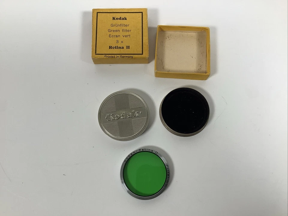 VINTAGE KODAK RETINA II GREEN FILTER 3X WITH METAL CASE MADE IN GERMANY - Image 2 of 4