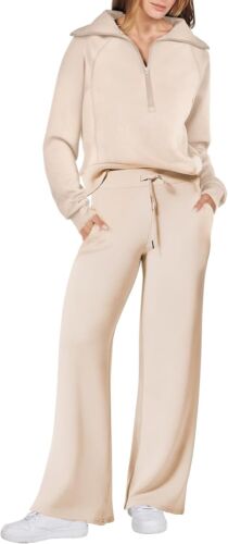 Women Outfits Sweatsuit Sweatshirt Sweatpant Tracksuit Sweat Lounge Matching Set