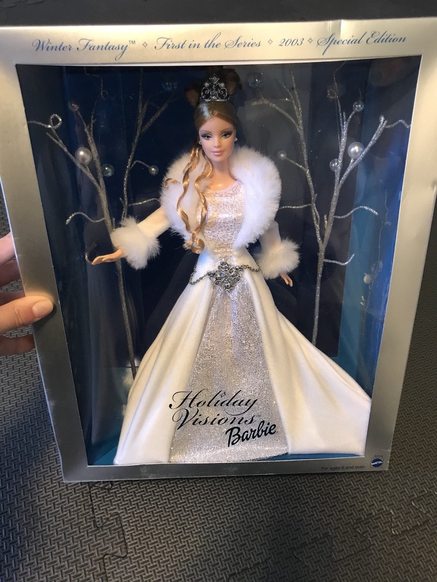 Vintage 2003 Holiday Visions Barbie Winter Fantasy Mattel Special