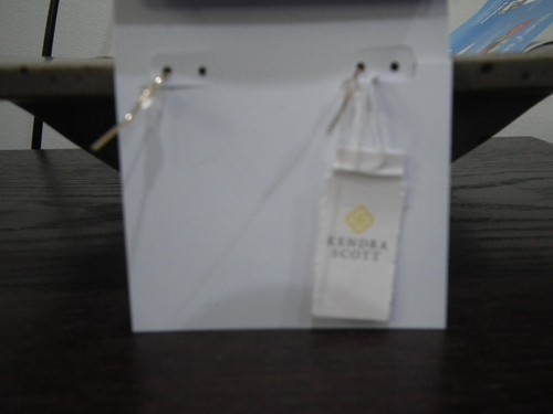 Orecchini a goccia Kendra Scott Elle oro nuovi conchiglia abalone - Foto 2 di 3