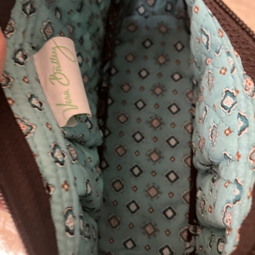 Vera Bradley Java Blue Retired Pattern Small Crossbody purse Adjustable Strap - Picture 6 of 7