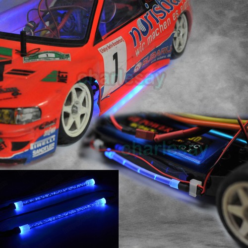 Rc Car Blue Led Light Strip Tube For Traxxas Rustler Stampede Summit X-Maxx - 第 10/12 張圖片