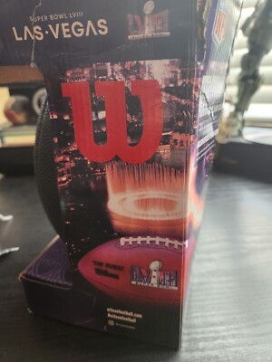 🚨🔥SUPER BOWL LVIII Las Vegas Commemorative Wilson Football