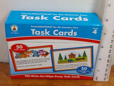Task Cards Learning Cards Grade 4 by Carson-Dellosa Publishing Staff (2013)