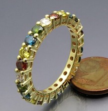 REIF-DESIGN - TOPSCH&Ouml;NER BUNTER BRILLANT MEMOIRE RING - 585 GELBGOLD