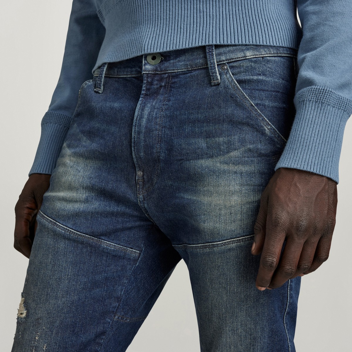 G-Star RAW Elwood 5620 3D Zip Knee Men's Skinny Stretch Jeans $260
