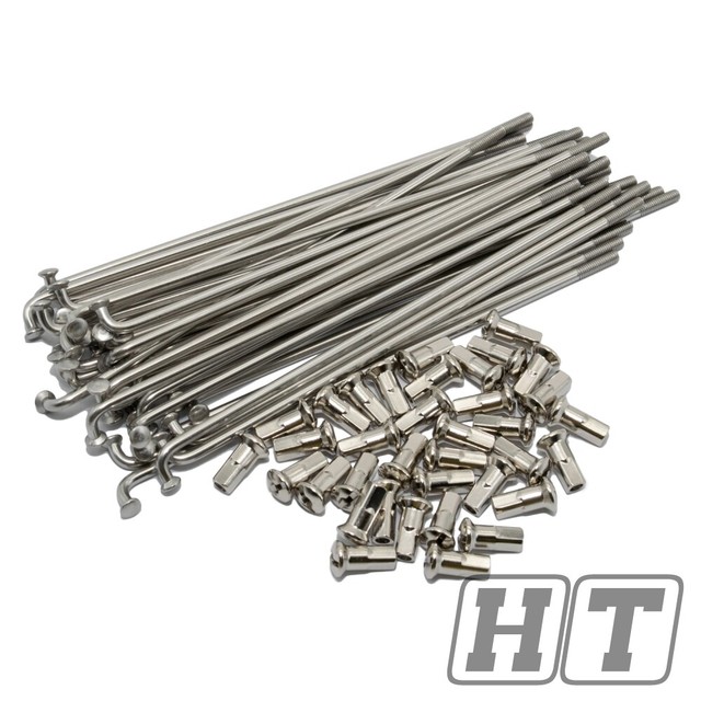 Edelstahlspeichensatz poliert m. Nippel je 36x - M3 5-143 5 mm - für 16 Zoll - YB9217 Edelstahlspeichensatz poliert m. Nippel je 36x - M3 5-143 5 mm - für 16 Zoll - YB9217